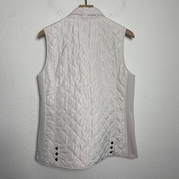 41 Hawthorn Quilted Zip-Up Vest – Size Large – Cream - Picture 10 of 13